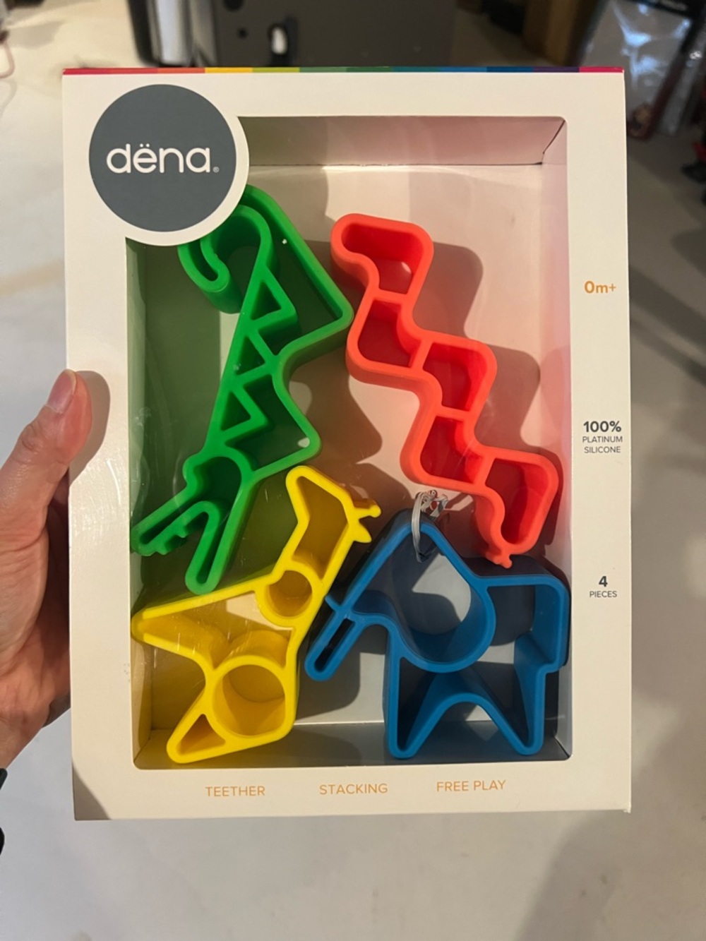 dëna Teether Stacking Free Play Silicone